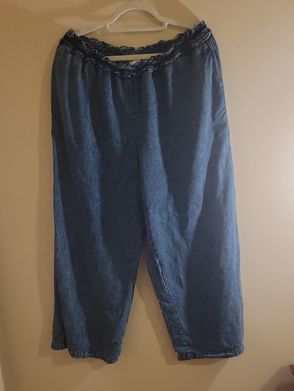 #8 Anthropologie White Label Wide LEG crop
